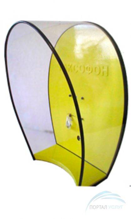 Кабины для таксофона желтые прозрачные